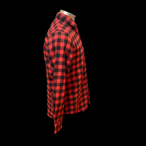 comme des garcons play cdg flannel red Sz M made in Japan - Picture 2 of 8